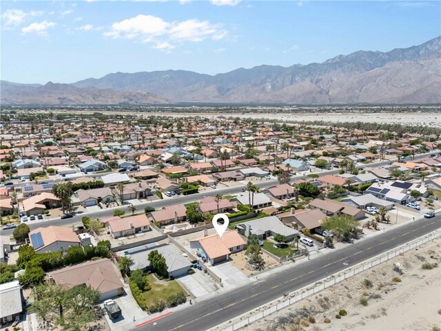 67305 Verona Rd, Cathedral City, CA 92234 - aerial perspective of suburban area featuring a mountainous background