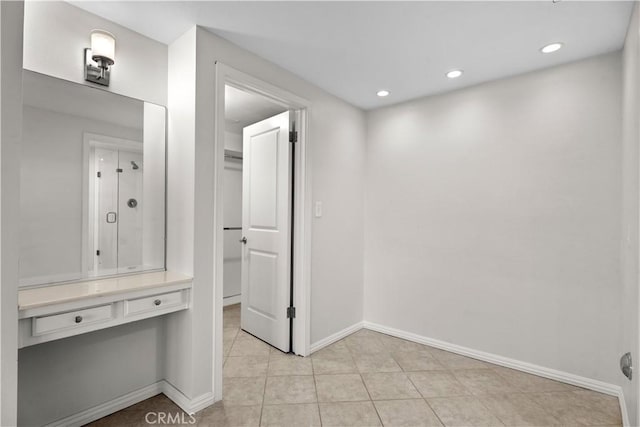4101 Paseo De Las Tortugas, Torrance, CA 90505 - corridor with baseboards, light tile patterned floors, and recessed lighting
