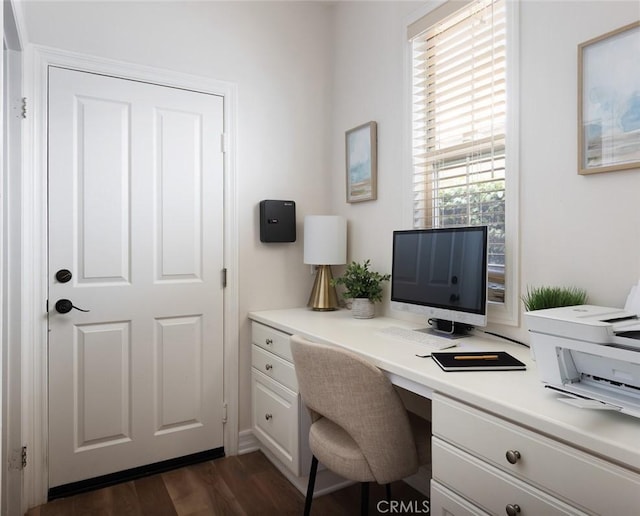 26 Via Fontibre, San Clemente, CA 92673 - office with built in desk and dark wood-type flooring