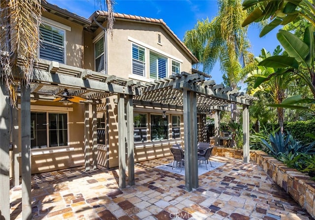 26 Via Fontibre, San Clemente, CA 92673 - view of patio featuring a pergola and outdoor dining area