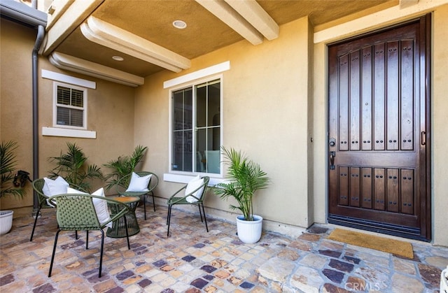 26 Via Fontibre, San Clemente, CA 92673 - view of exterior entry featuring stucco siding