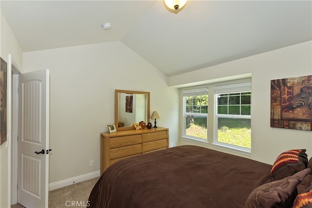 455 Clearwater Ln, Lake Arrowhead, CA 92352 - bedroom featuring lofted ceiling and carpet