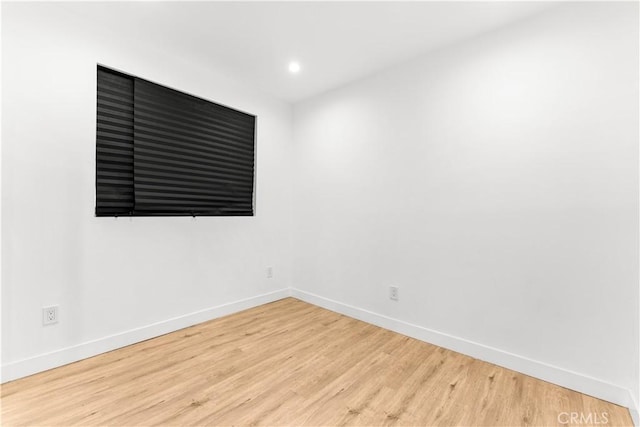 4926 Templeton St, Los Angeles, CA 90032 - empty room with baseboards, recessed lighting, and wood finished floors