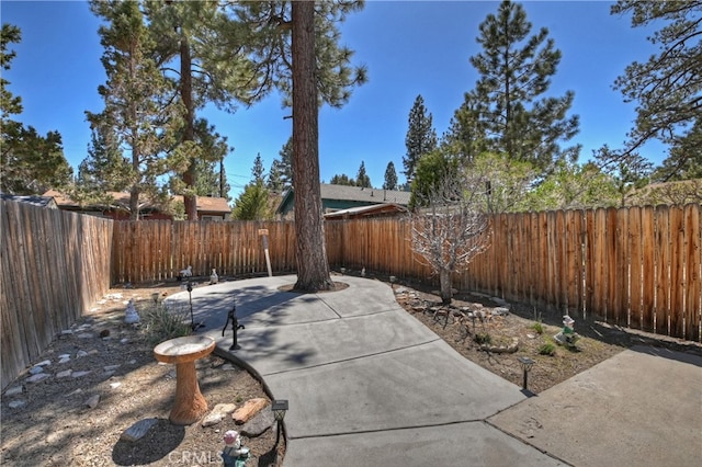 view of patio / terrace with a fenced backyard