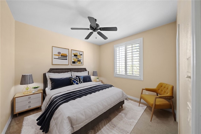 33931 Baystone St, Temecula, CA 92592 - bedroom with carpet flooring, baseboards, and ceiling fan