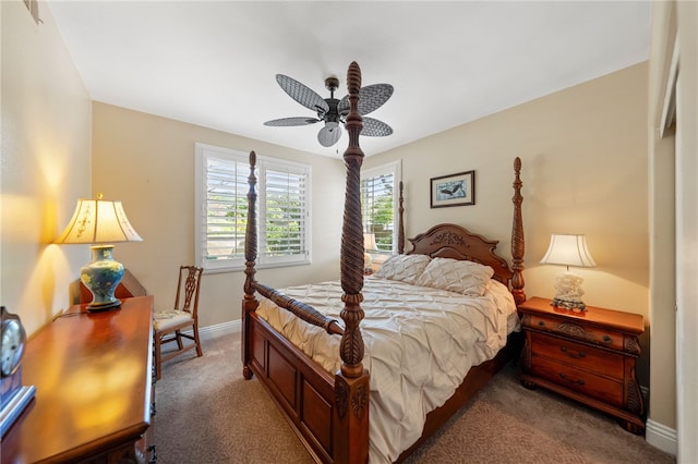 33931 Baystone St, Temecula, CA 92592 - carpeted bedroom with baseboards and a ceiling fan