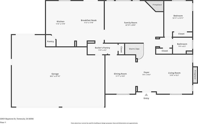 33931 Baystone St, Temecula, CA 92592 - view of property floor plan