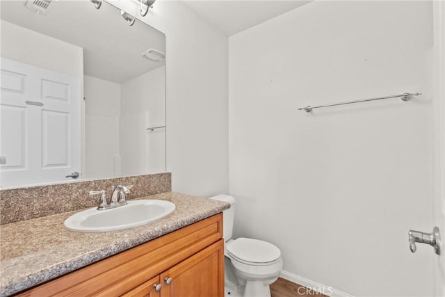 26145 Gravett Pl, Saugus, CA 91350 - bathroom with visible vents, toilet, and vanity