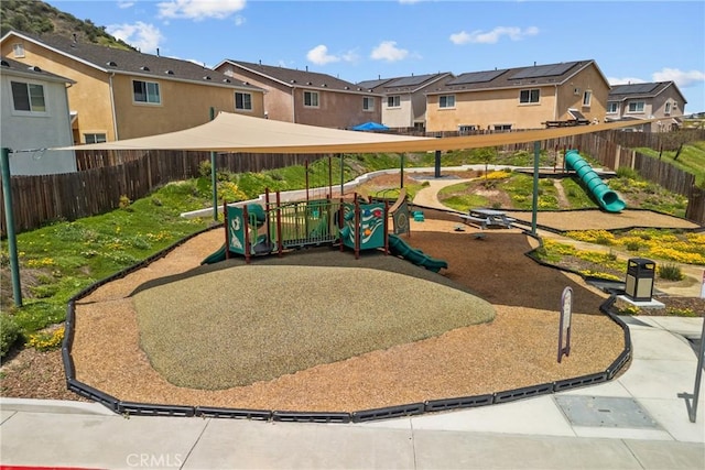 26145 Gravett Pl, Saugus, CA 91350 - community playground featuring fence and a residential view