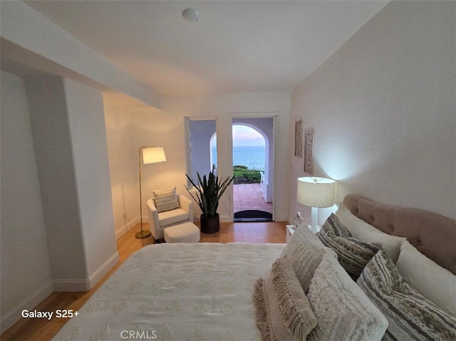 412 Arenoso Ln Unit 102, San Clemente, CA 92672 - bedroom featuring light wood-style flooring and baseboards