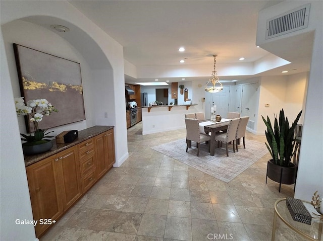 412 Arenoso Ln Unit 102, San Clemente, CA 92672 - dining room featuring baseboards and recessed lighting