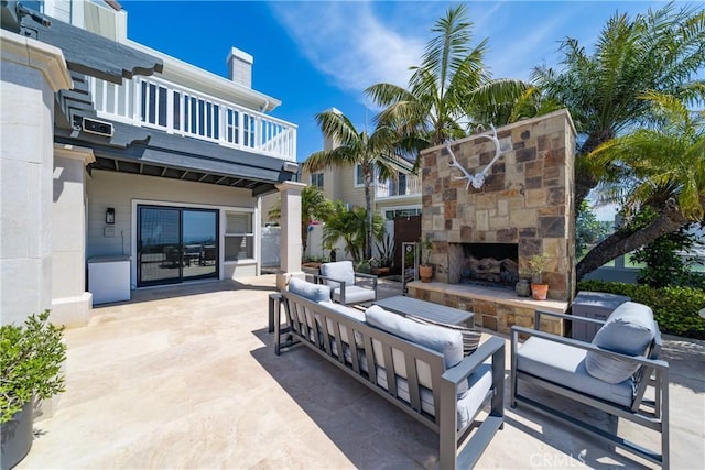 2009 Via Aguila, San Clemente, CA 92673 - patio / terrace with a patio and an outdoor living space with a fireplace