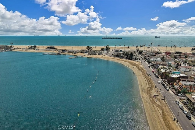 5455 E Sorrento Dr, Long Beach, CA 90803 - bird's eye view featuring a beach view and a water view