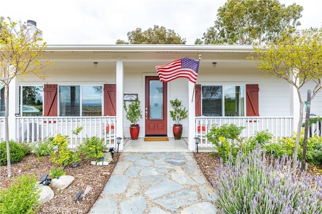 1835 Rancho Lomas Way, San Miguel, CA 93451 - view of front of home with a porch