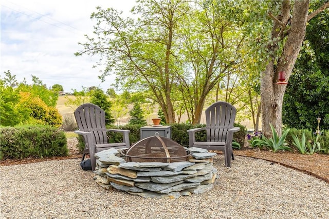 1835 Rancho Lomas Way, San Miguel, CA 93451 - view of yard featuring an outdoor fire pit