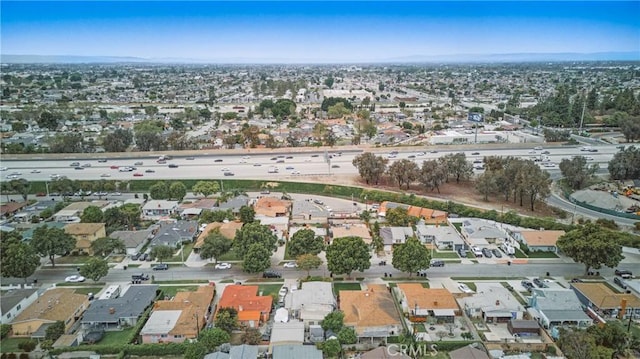 aerial view featuring a residential view