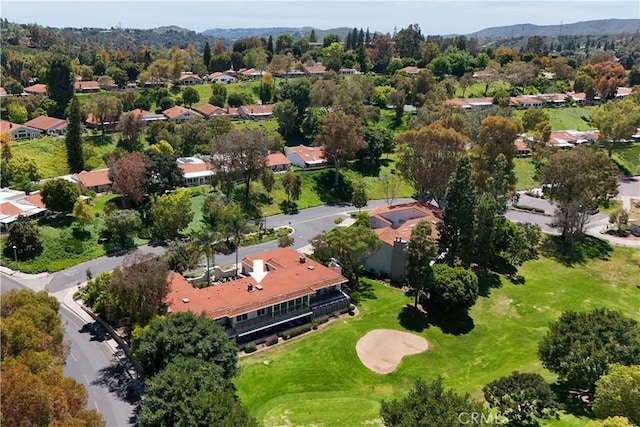 5472 Paseo Del Lago E Unit B, Laguna Woods, CA 92637 - aerial view of property and surrounding area featuring nearby suburban area and a mountain backdrop