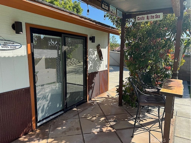 exterior space with a patio