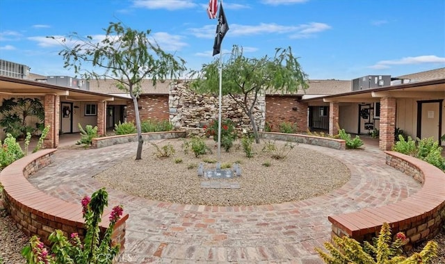 view of yard with a patio area