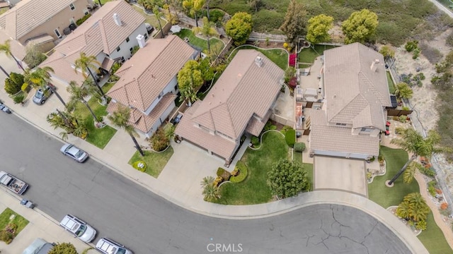 aerial view featuring a residential view