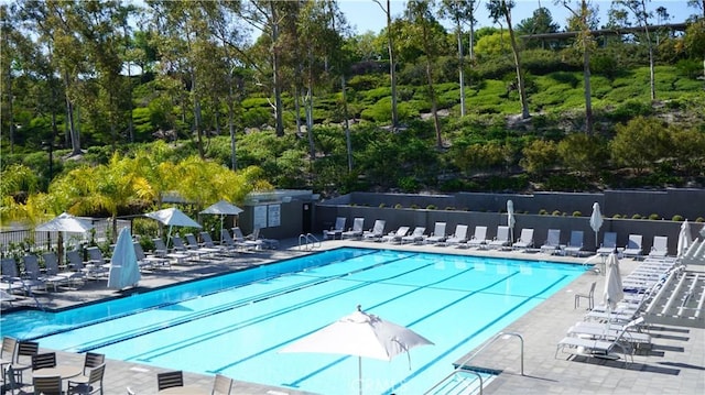 pool with fence
