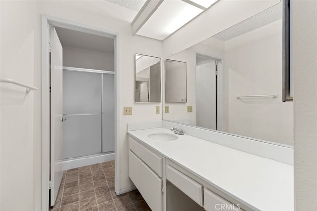 819 Miller Rd, Banning, CA 92220 - full bathroom with a stall shower and vanity