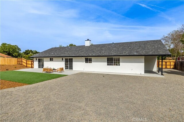 40 Frontier Way, Templeton, CA 93465 - back of house featuring a patio, a fenced backyard, and a chimney