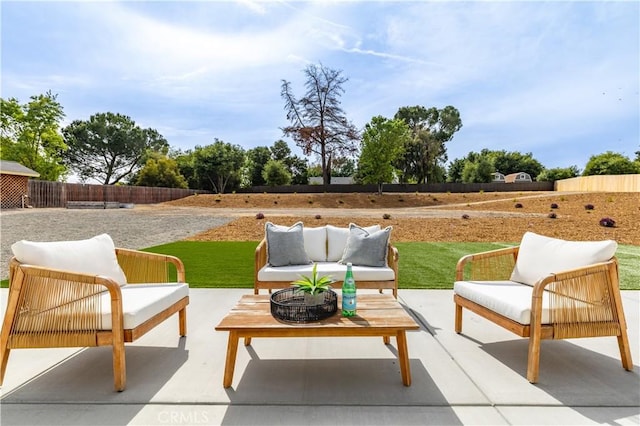 40 Frontier Way, Templeton, CA 93465 - view of patio featuring fence and outdoor lounge area