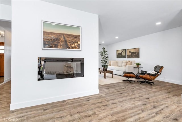 40 Frontier Way, Templeton, CA 93465 - living room with recessed lighting, wood finished floors, and baseboards