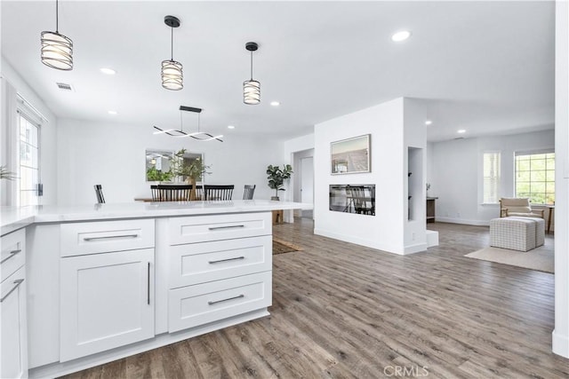 40 Frontier Way, Templeton, CA 93465 - kitchen with recessed lighting, white cabinets, and open floor plan