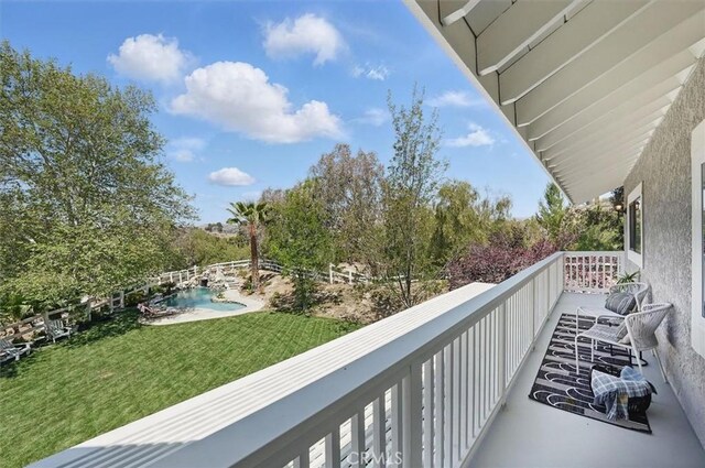 view of balcony