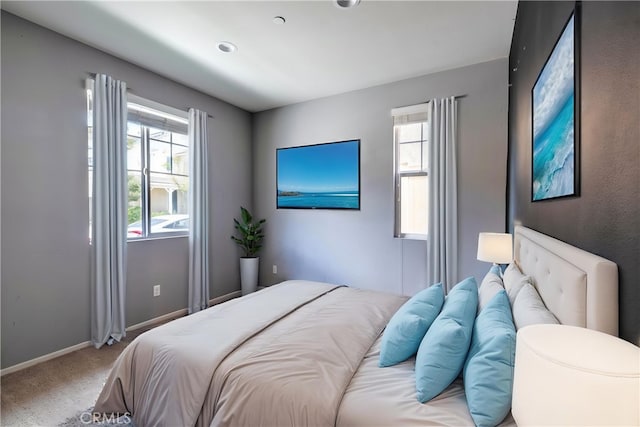 217 Oberlander Way, Fallbrook, CA 92028 - bedroom with light colored carpet, multiple windows, and baseboards