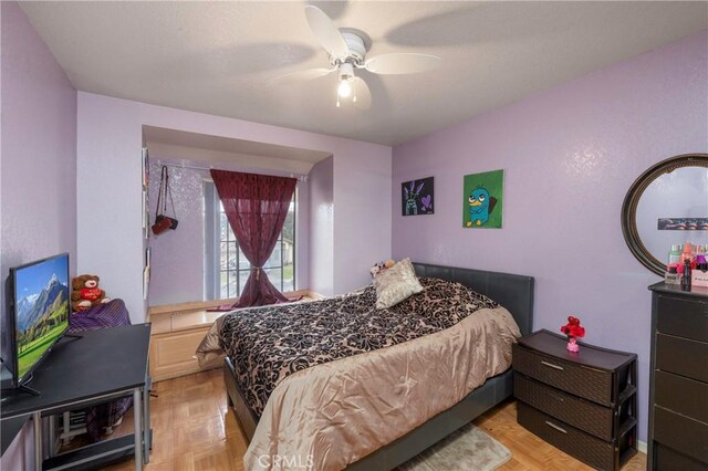 22527 Mountain View Rd, Moreno Valley, CA 92557 - bedroom with ceiling fan