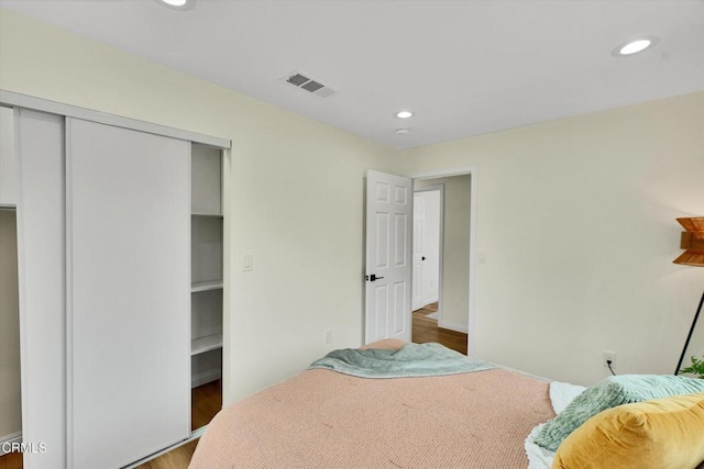 17632 E Covina Blvd, Covina, CA 91722 - bedroom featuring recessed lighting, a closet, and wood finished floors