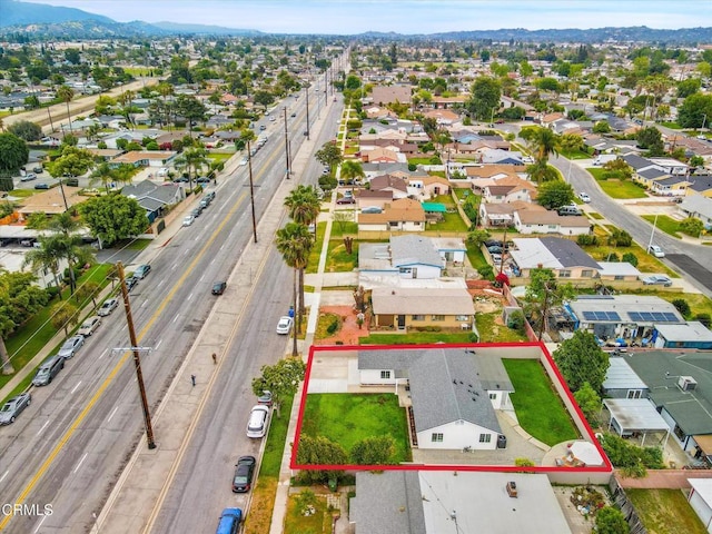 17632 E Covina Blvd, Covina, CA 91722 - aerial perspective of suburban area featuring property parcel outlined