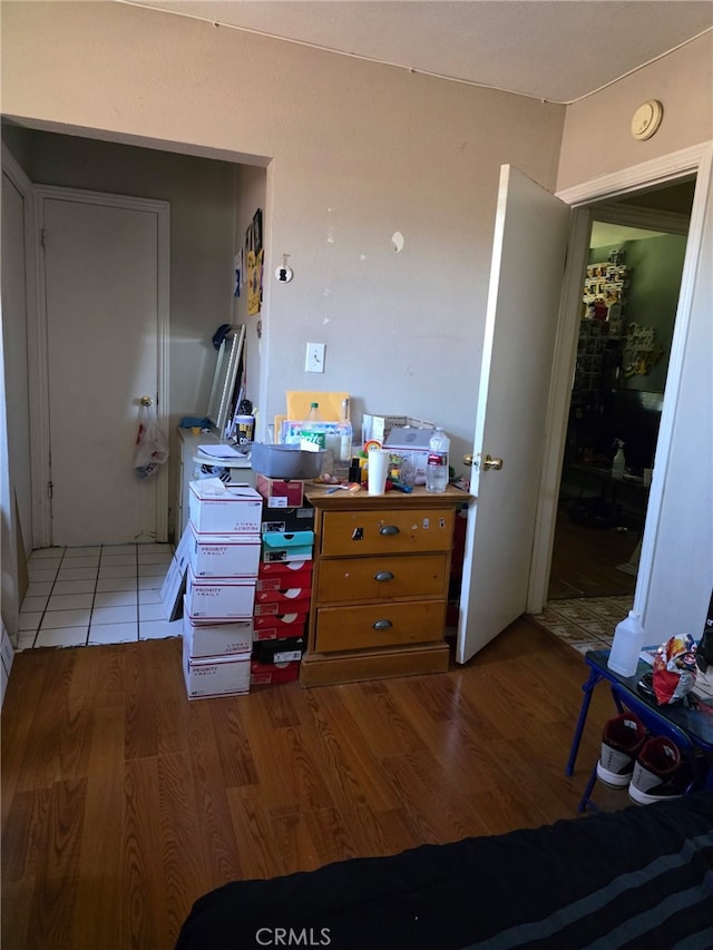interior space with wood finished floors