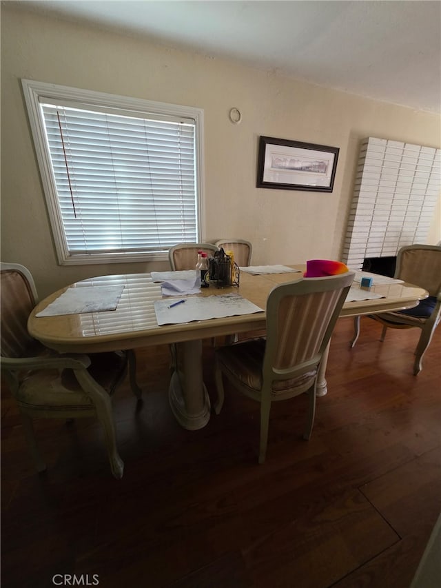 dining area featuring wood finished floors