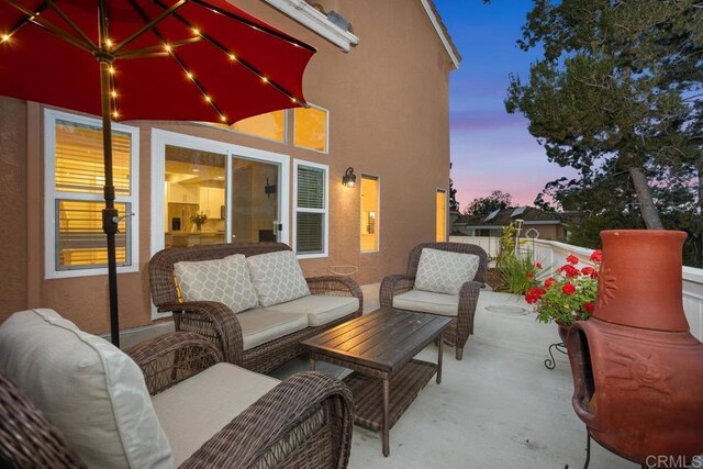 1512 Golfcrest Pl, Vista, CA 92081 - view of patio with an outdoor living space