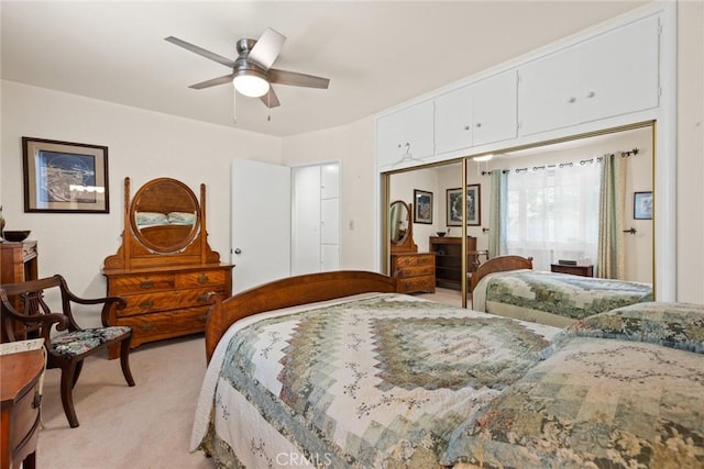 1273 E 7th St, Chico, CA 95928 - bedroom featuring light colored carpet and a ceiling fan