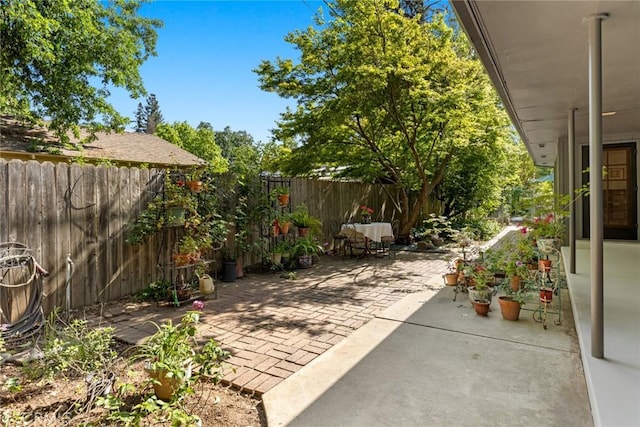 1273 E 7th St, Chico, CA 95928 - view of patio / terrace featuring a fenced backyard