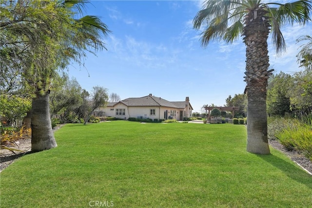 5660 Stoneview Rd, Rancho Cucamonga, CA 91739 - view of yard featuring a pergola