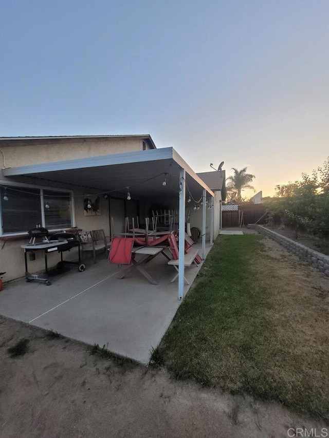 view of patio / terrace with fence