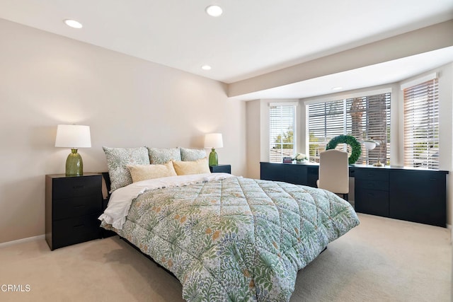 1480 Forest Knoll Dr, Oak Park, CA 91377 - bedroom featuring baseboards, recessed lighting, and light colored carpet