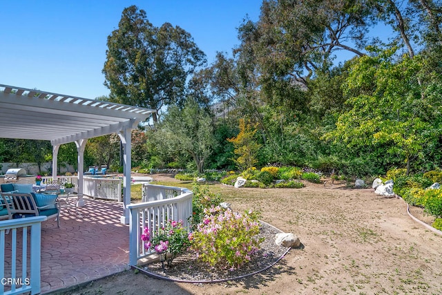 1480 Forest Knoll Dr, Oak Park, CA 91377 - view of yard featuring a patio and a pergola