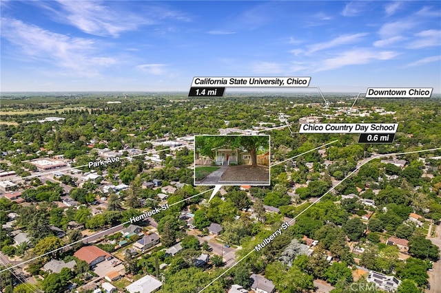 1617 Hemlock St, Chico, CA 95928 - bird's eye view