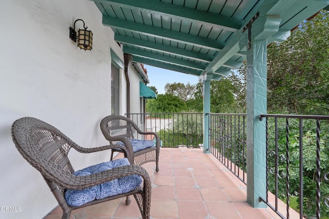 view of balcony