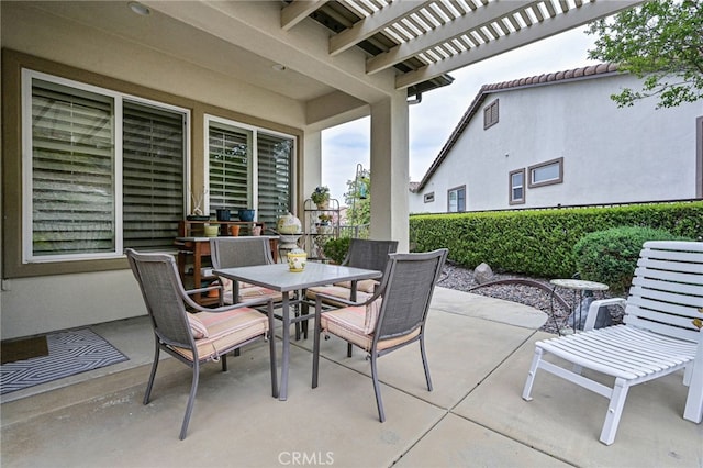 view of patio / terrace with outdoor dining space