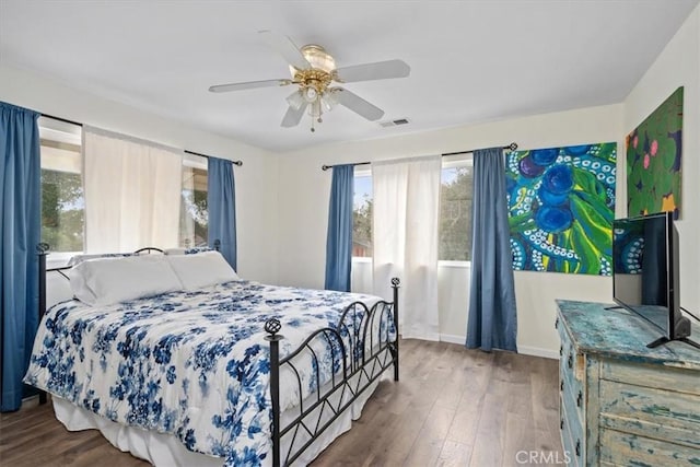 259 Saint Andrews Way, Lompoc, CA 93436 - bedroom with wood finished floors and a ceiling fan
