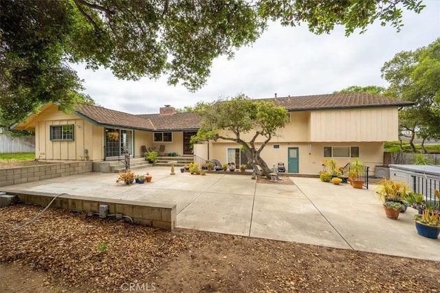 259 Saint Andrews Way, Lompoc, CA 93436 - rear view of house featuring a patio and a chimney