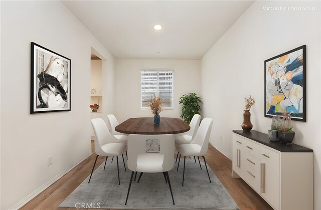 467 Daniella Way, Perris, CA 92570 - dining space featuring wood finished floors, baseboards, and recessed lighting